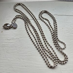 Tiffany & Co. Bead Ball Chain Necklace 34"